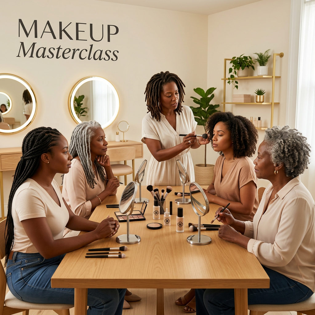 Makeup Masterclass with Dr. Mel group class at LUV + CO McDonough GA